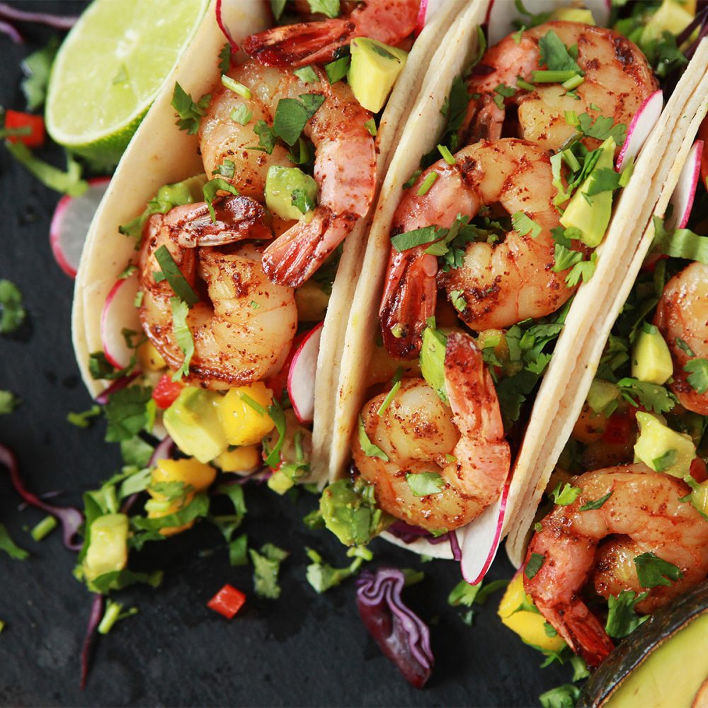 エビ、アボカド、マンゴーのタコス レシピ Avocados From Mexico （アボカドFromメキシコ）